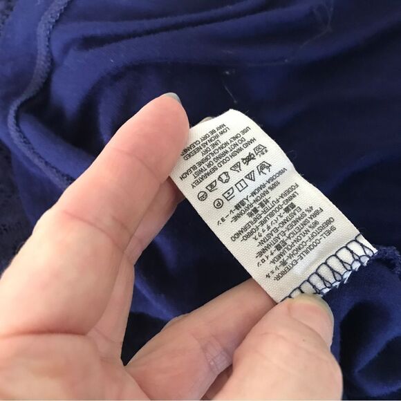 Free People Katya Paisley Lace Blue Asym Dress (S) - Picture 9 of 12